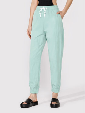Simple Simple Pantaloni trening SPD010 Verde Relaxed Fit