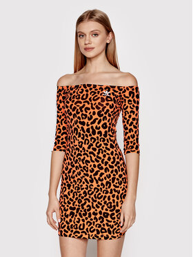 adidas adidas Kasdieninė suknelė RICH MNISI HC4466 Oranžinė Slim Fit