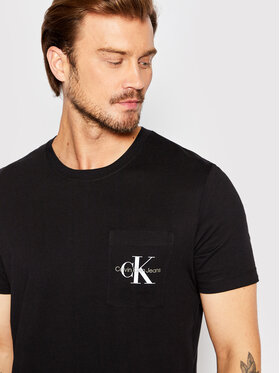 Calvin Klein Jeans Calvin Klein Jeans Tričko J30J320936 Čierna Slim Fit