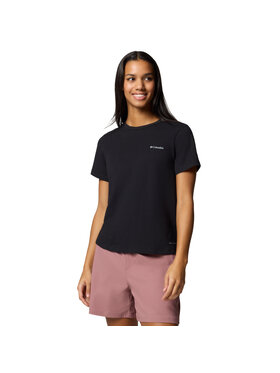 Columbia Columbia T-Shirt Columbia Sun Trek W SS II Tee Czarny Regular Fit