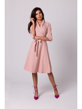 BeWear BeWear Sukienka codzienna B255 Różowy Amazing Fit