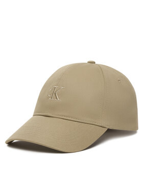 Calvin Klein Calvin Klein Czapka z daszkiem Monogram Embroidery Baseball Cap LV04G5002G Beżowy