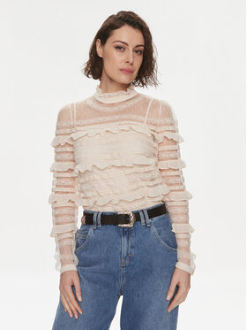 TWINSET TWINSET Μπλουζάκι 241TP2041 Μπεζ Regular Fit