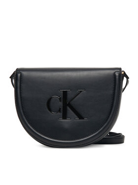 Calvin Klein Calvin Klein Handtasche Bold Ck Saddle Crossbody LV04F3221G Schwarz