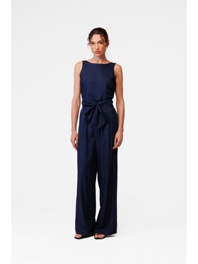 LE POSSÉ LE POSSÉ Pantaloni di tessuto SP Blu scuro