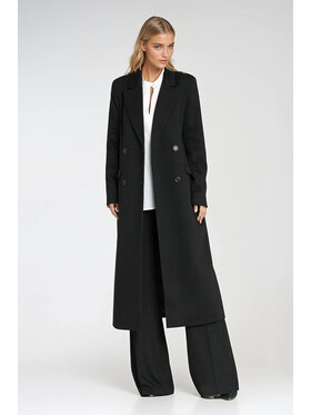 NIFE NIFE Płaszcz PL25 Czarny Regular Fit