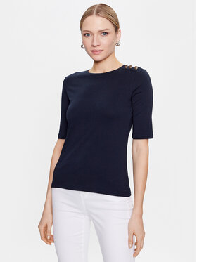 Marella Marella Blúzka Fauna 2339710434 Tmavomodrá Slim Fit