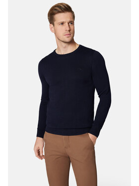 Lancerto Lancerto Sweter Morey SW073223000014 Granatowy Regular Fit