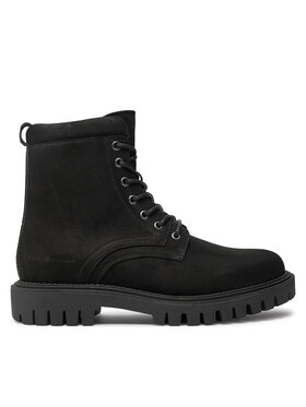 Tommy Hilfiger Tommy Hilfiger Turistická obuv Casual Hilfiger Chunk Z Nbk Boot FM0FM05149 Černá
