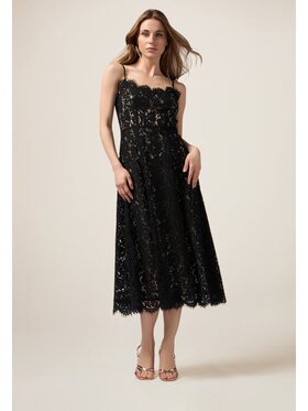 Oltre Oltre Sukienka koktajlowa 7316R004813N033 Czarny A-Line Fit