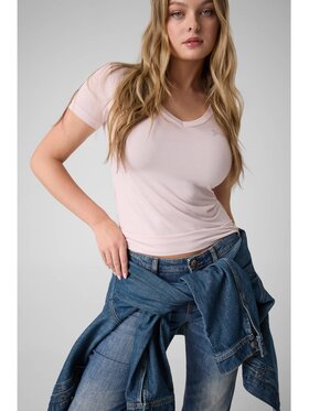 Guess Guess T-Shirt 183552 Fialová Classic Fit