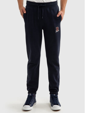 BIG STAR BIG STAR Spodnie dresowe LETTERP_403_350 Granatowy Basic Fit