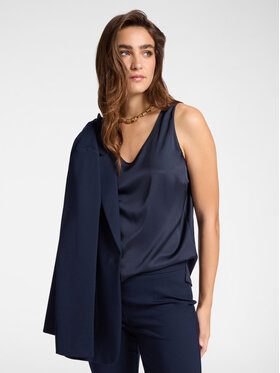 Elena Mirò Elena Mirò Top D101P000016N034 Niebieski Regular Fit