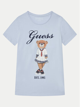 Guess Guess Футболка J5RI24 K6YW4 Блакитний Regular Fit