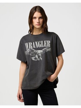 Wrangler Wrangler T-Shirt 112370766 Czarny Regular Fit