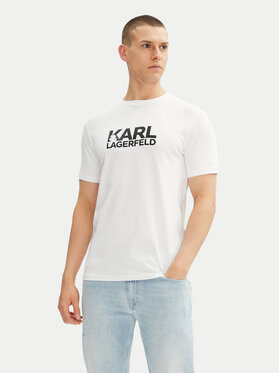 KARL LAGERFELD KARL LAGERFELD Тишърт 755087 552235 Бял Regular Fit