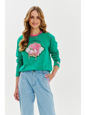 NAOKO NAOKO S dlouhým rukávem Furry Monarch Zelená Regular Fit