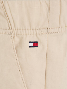 Tommy Hilfiger Hlače Iz Tkanine KB0KB08895 Bež Regular Fit