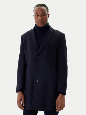 Bugatti Bugatti Volneni plašč 821628-84221 M Mornarsko modra Regular Fit