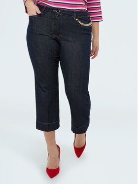 Fiorella Rubino Fiorella Rubino Jeansy P460T205259N034 Niebieski Cropp Fit