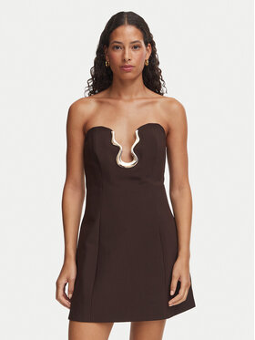 Bardot Bardot Coctailkleid Venya 60479DB Braun Slim Fit