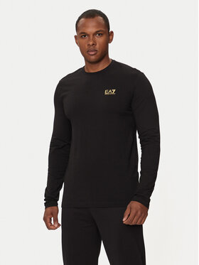 EA7 Emporio Armani EA7 Emporio Armani Longsleeve 8NPT28 PJVQZ 0208 Чорний Regular Fit