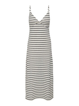 ONLY ONLY Sukienka letnia Eva 15346296 Écru Regular Fit