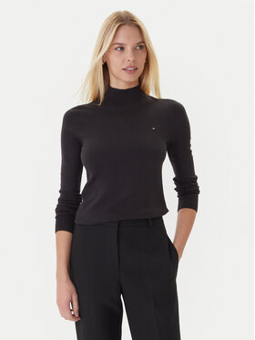 Tommy Hilfiger Tommy Hilfiger Sveter WW0WW47462 Čierna Regular Fit