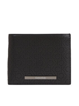 Calvin Klein Calvin Klein Portafoglio grande da uomo Modern Bar Bifold 5Cc W/Coin K50K511835 Nero