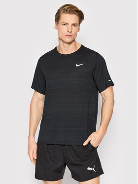 Nike Nike Techniniai marškinėliai Dri-FIT Miler CU5992 Juoda Regular Fit