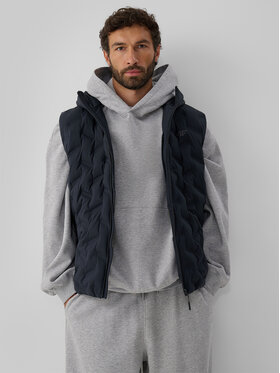4F 4F Kamizelka URBAN COMMUTER Czarny Regular Fit