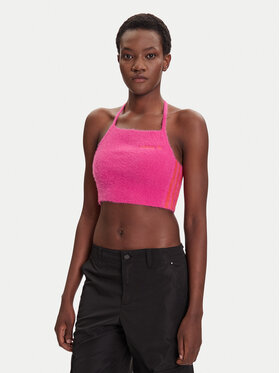 adidas adidas Топ Fluffy JW6002 Рожевий Slim Fit
