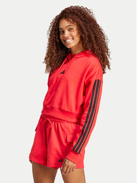 adidas adidas Majica dugih rukava Essentials 3-Stripes IS6997 Crvena Regular Fit
