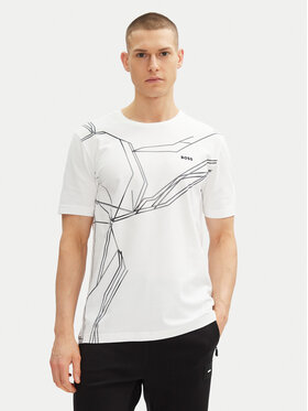BOSS BOSS Футболка Beetle 50542048 Білий Regular Fit