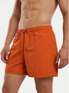 Tommy Hilfiger Tommy Hilfiger Szorty kąpielowe UM0UM03477 Pomarańczowy Regular Fit
