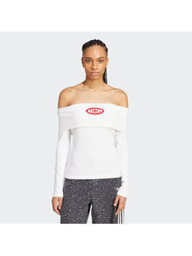 adidas adidas Top 144269 Biały Fitted Fit