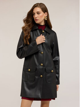 Motivi Motivi Cappotto 0078Q000596N033 Nero Regular Fit