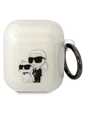 KARL LAGERFELD KARL LAGERFELD Etui na słuchawki AirPods 1/2 Przezroczysty