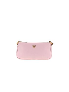 PINKO PINKO Torebka HALF MOON HORIZONTAL MINI VITE Różowy