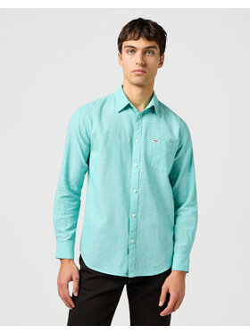 Wrangler Wrangler Koszula 1 PKT SHIRT 112362753 Niebieski Regular Fit