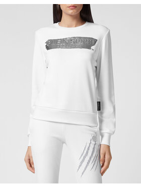 Plein Sport Plein Sport Longsleeve 3155 Biały Regular Fit