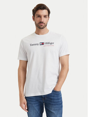 Tommy Hilfiger Tommy Hilfiger T-Shirt Brand Love MW0MW44875 Weiß Regular Fit