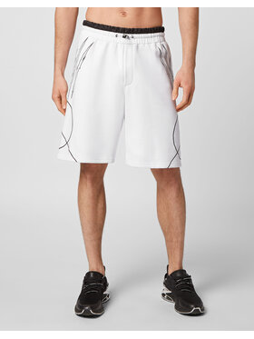 Plein Sport Plein Sport Pantaloncini 1291 Bianco Jogger Fit