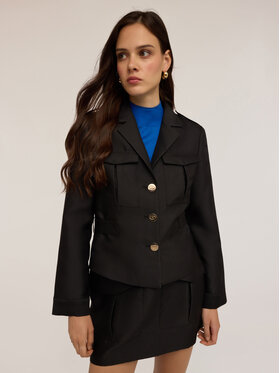 Motivi Motivi Kurtka outdoor R184Q001071N033 Czarny Regular Fit