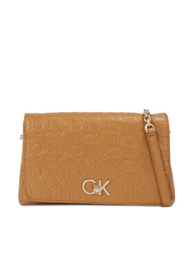 Calvin Klein Calvin Klein Handtasche Re-Lock Shoulder Bag Md - Emb K60K611061 Braun