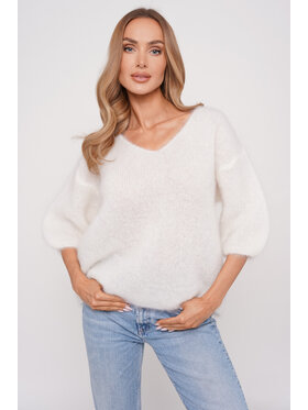 lemoniade lemoniade Sweter LS519Z Cream Biały Oversize