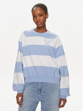 Tommy Jeans Tommy Jeans Pulóver Letterman DW0DW17789 Kék Relaxed Fit