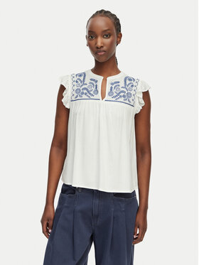 ONLY ONLY Blusa Vestine 15337374 Bianco Loose Fit
