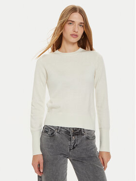 Guess Jeans Guess Jeans Pulover W4BR83 Z3HO2 Écru Regular Fit