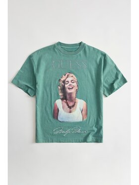 Guess Guess T-Shirt 182691 Zelená Classic Fit